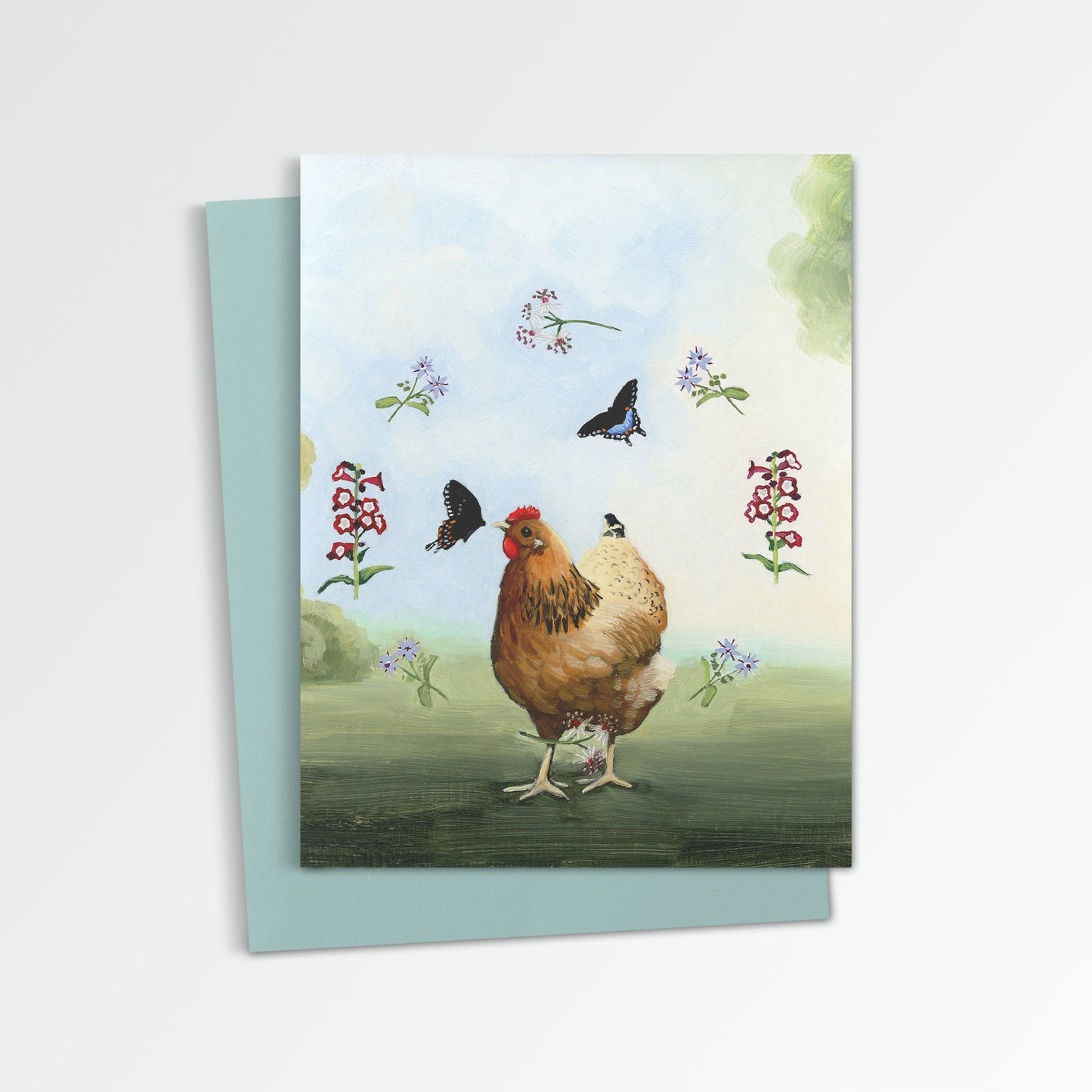 Chicken Notecard (Blank Inside)