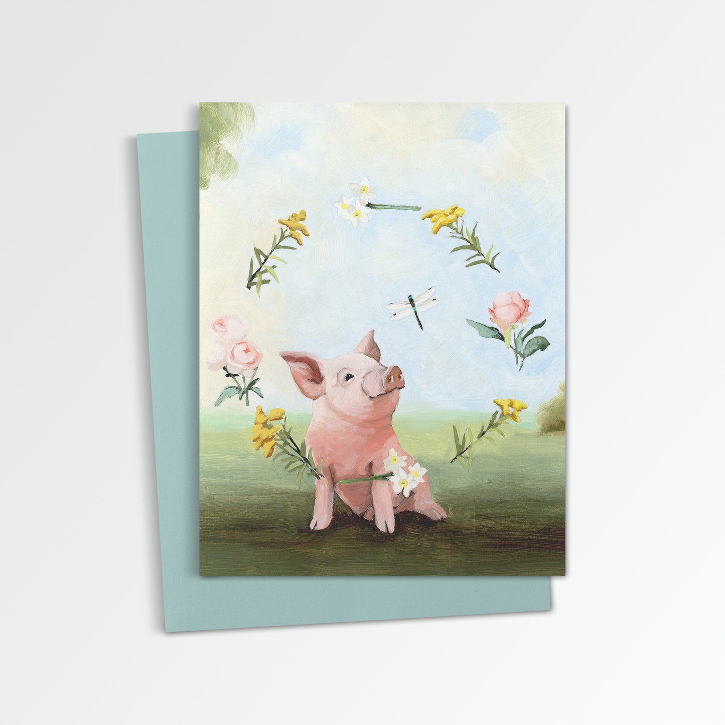 Pig Notecard (Blank Inside)