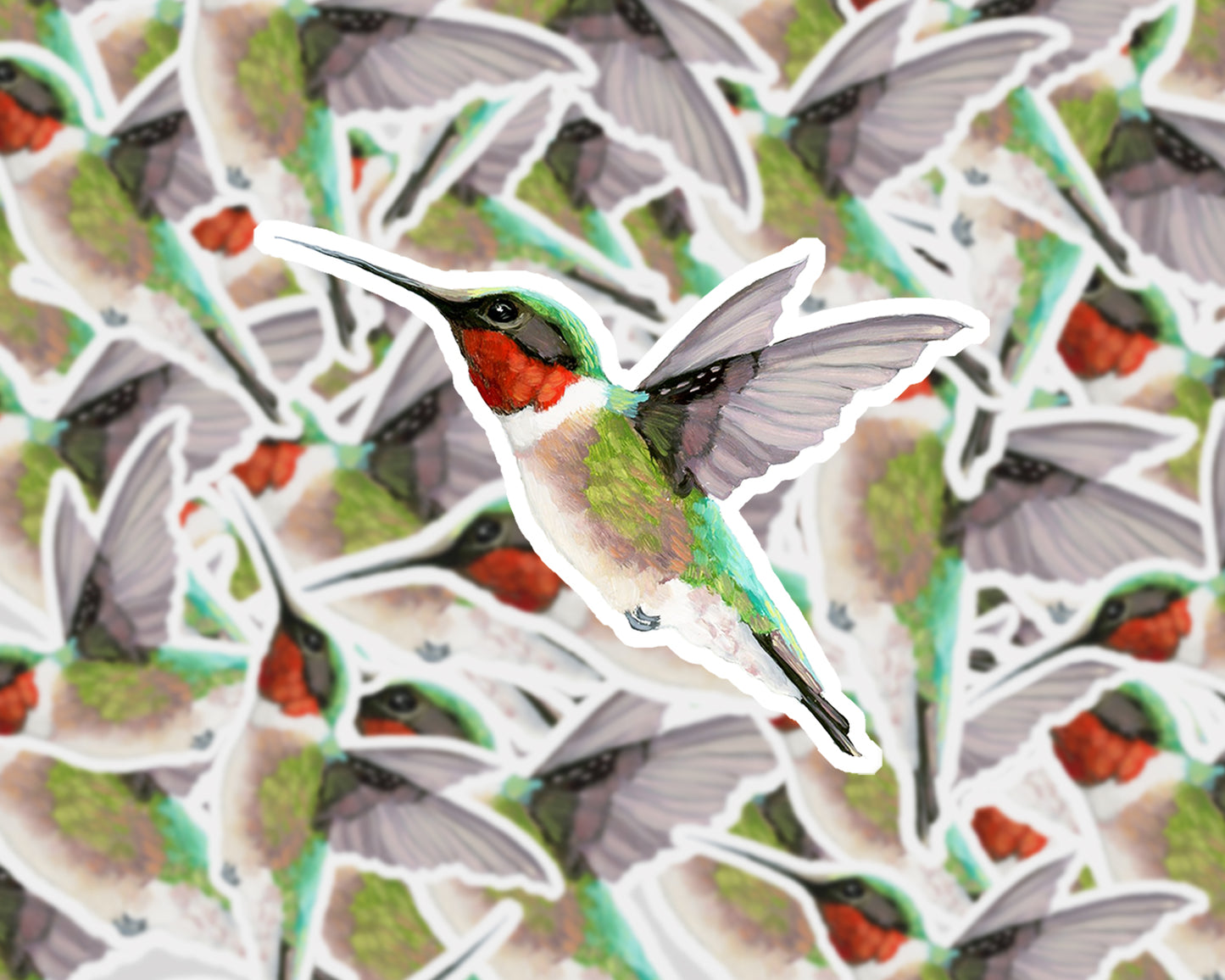 Hummingbird Vinyl Sticker