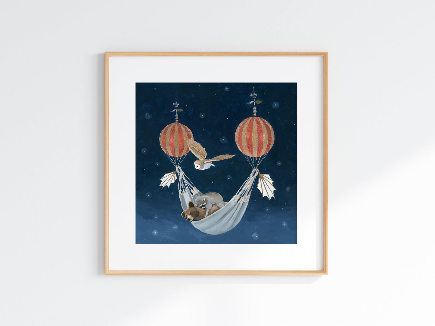 Flying Machine w/ Hammock - 10x10 Art Print