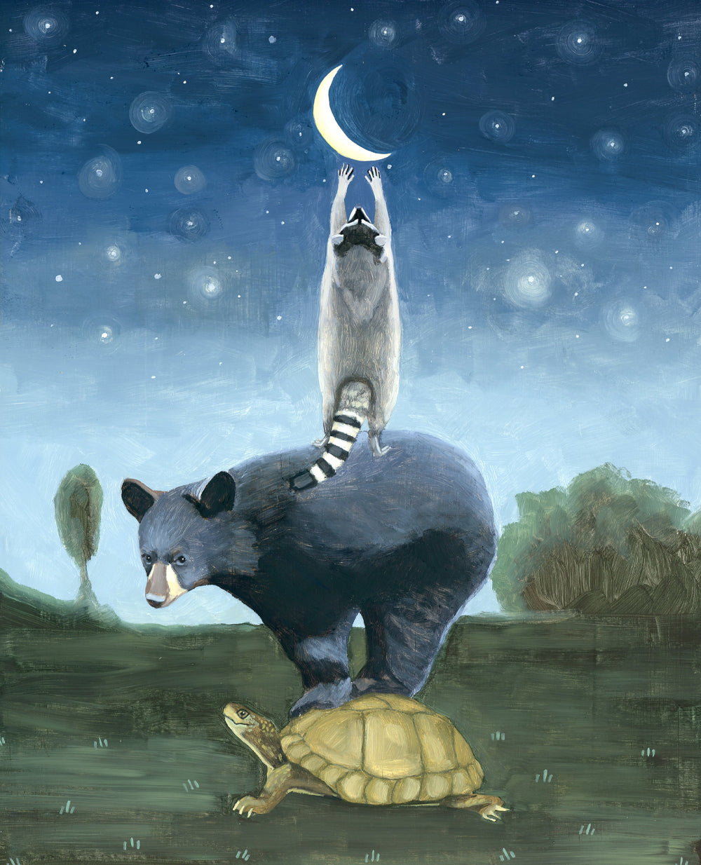 Reaching for the Moon - 11x14 Art Print