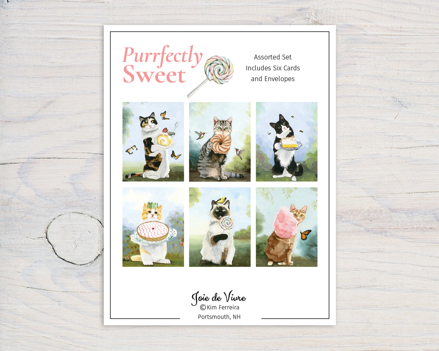Cats and Sweets Box Set (6 Notecards)