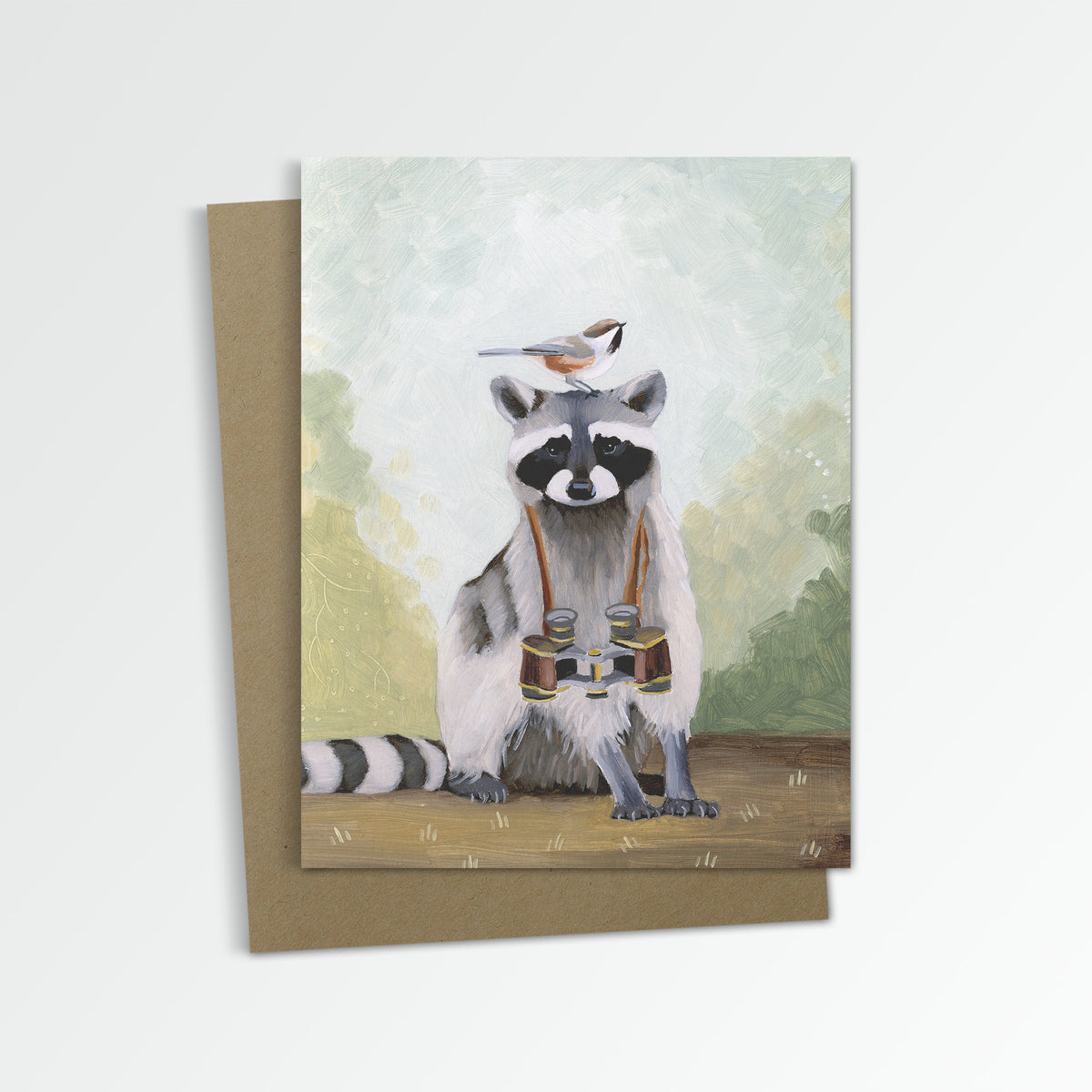 Raccoon Birding (Blank Inside)