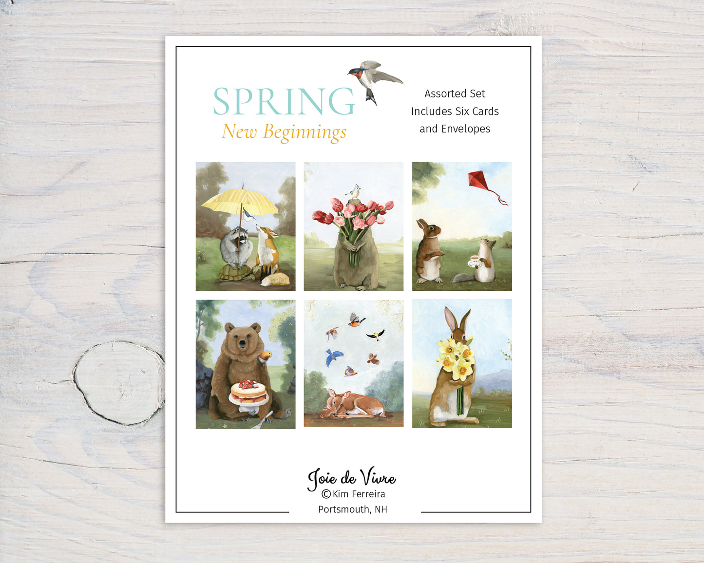 Spring, New Beginnings Box Set (6 Notecards)