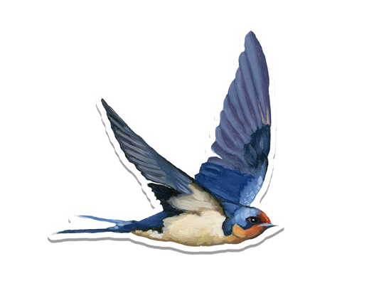 Swallow Vinyl Sticker