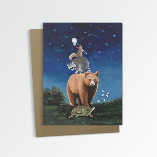 Catch a Shooting Star Notecard (Blank Inside)