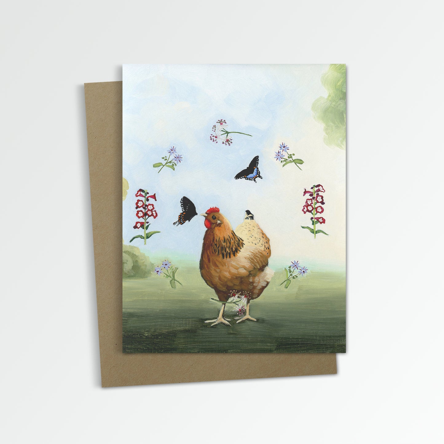 Chicken Notecard (Blank Inside)