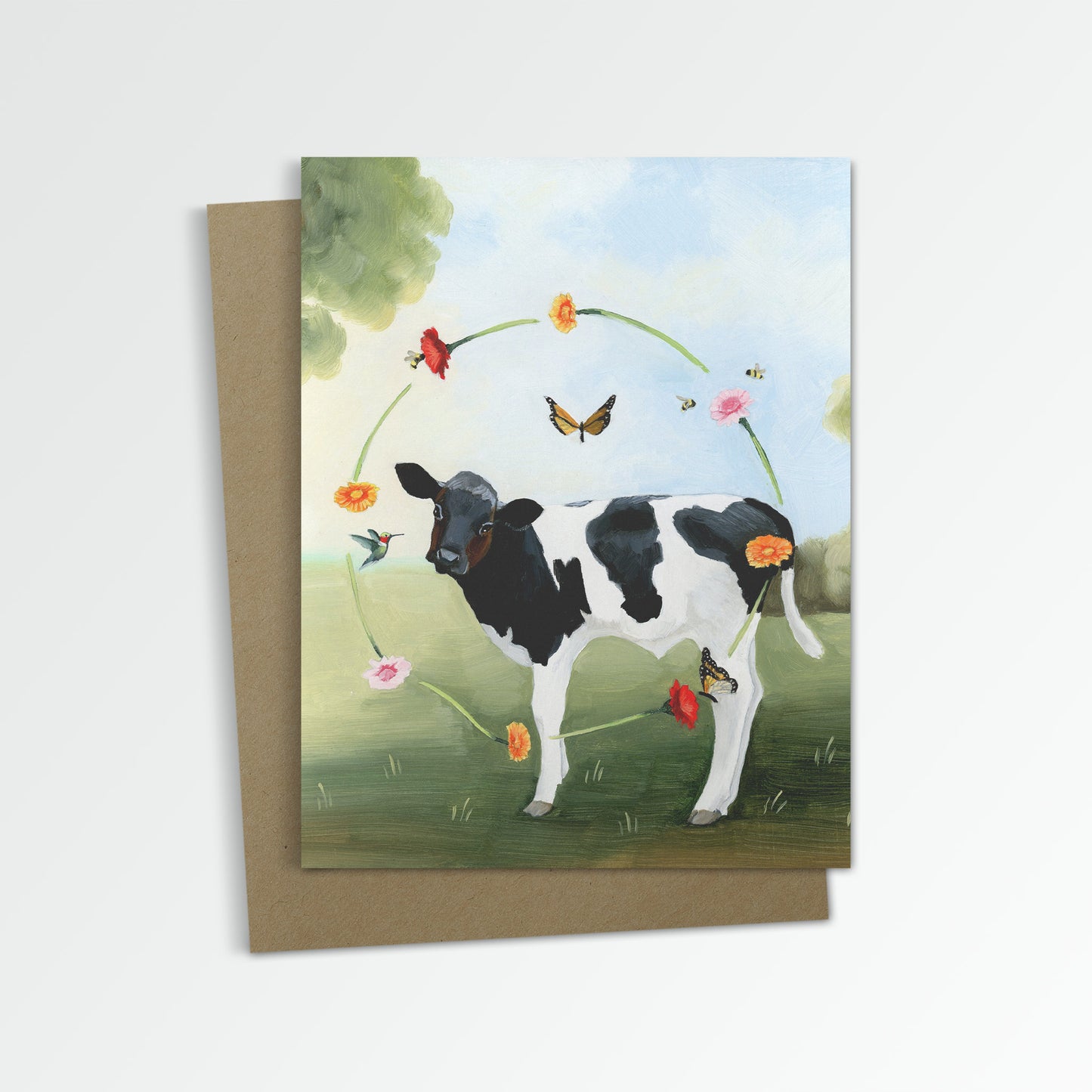 Cow Notecard (Blank Inside)