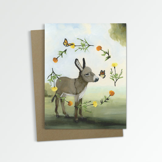 Donkey Notecard (Blank Inside)