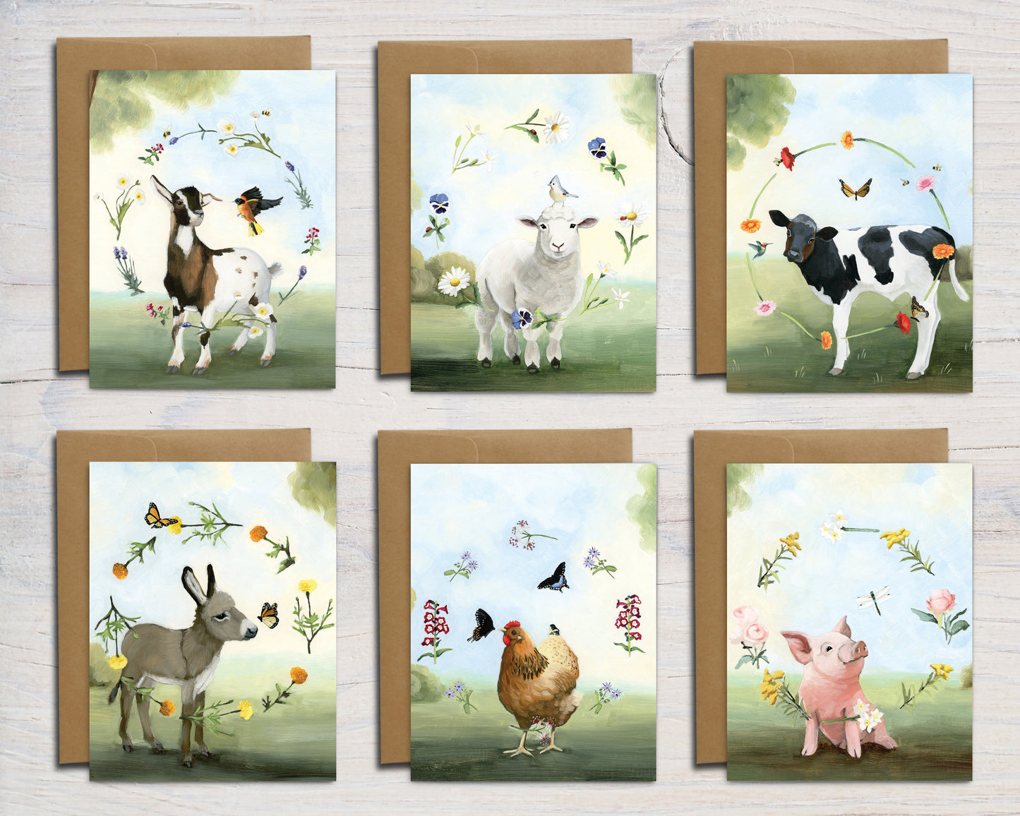 Farm Sweet Farm Box Set (6 Notecards)