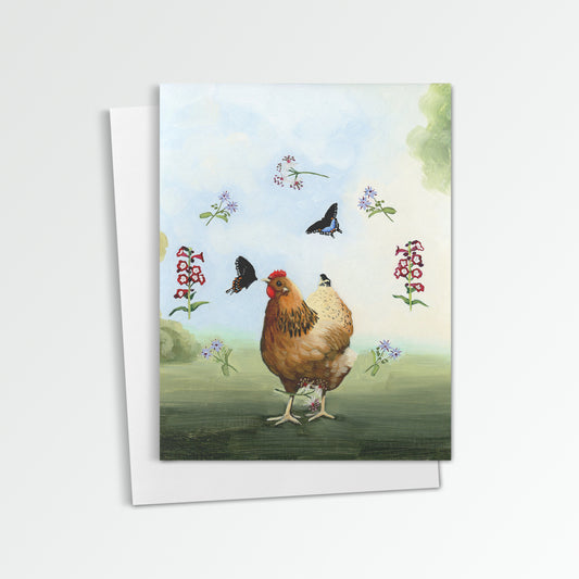 Chicken Notecard (Blank Inside)