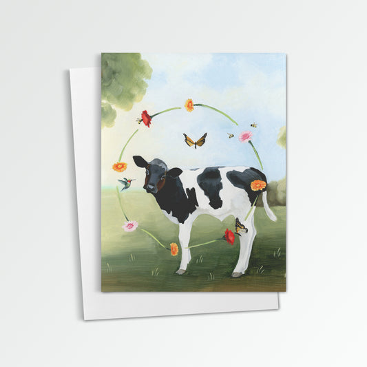 Cow Notecard (Blank Inside)