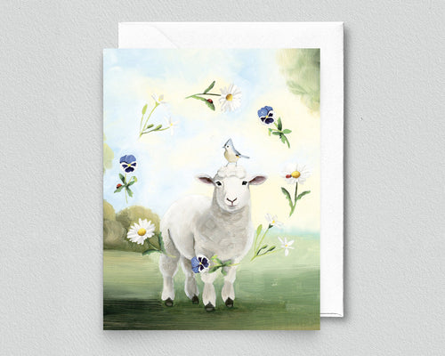 NEW! Sheep - Blank Notecard