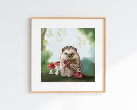 Hedgehog Knitting (8x8)