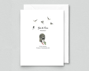 Owl & Mistletoe - Holiday Greeting Card