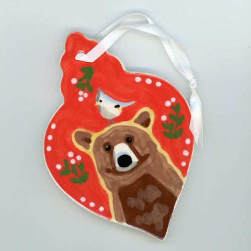 Bear Ornament (Red)