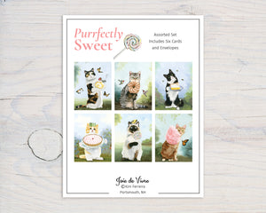 NEW! Cats and Sweets - Box Set of Notecards