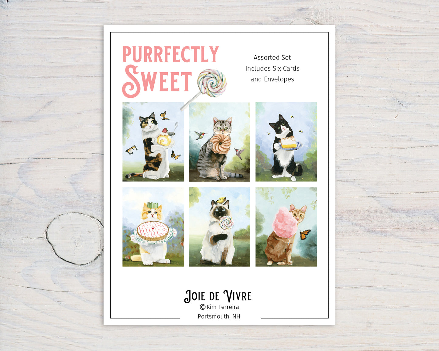 Cats and Sweets Box Set (6 Notecards)