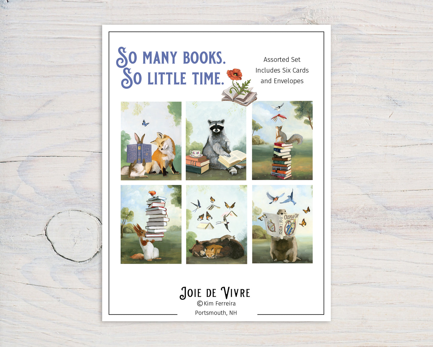 So Many Books Box Set (6 Notecards)