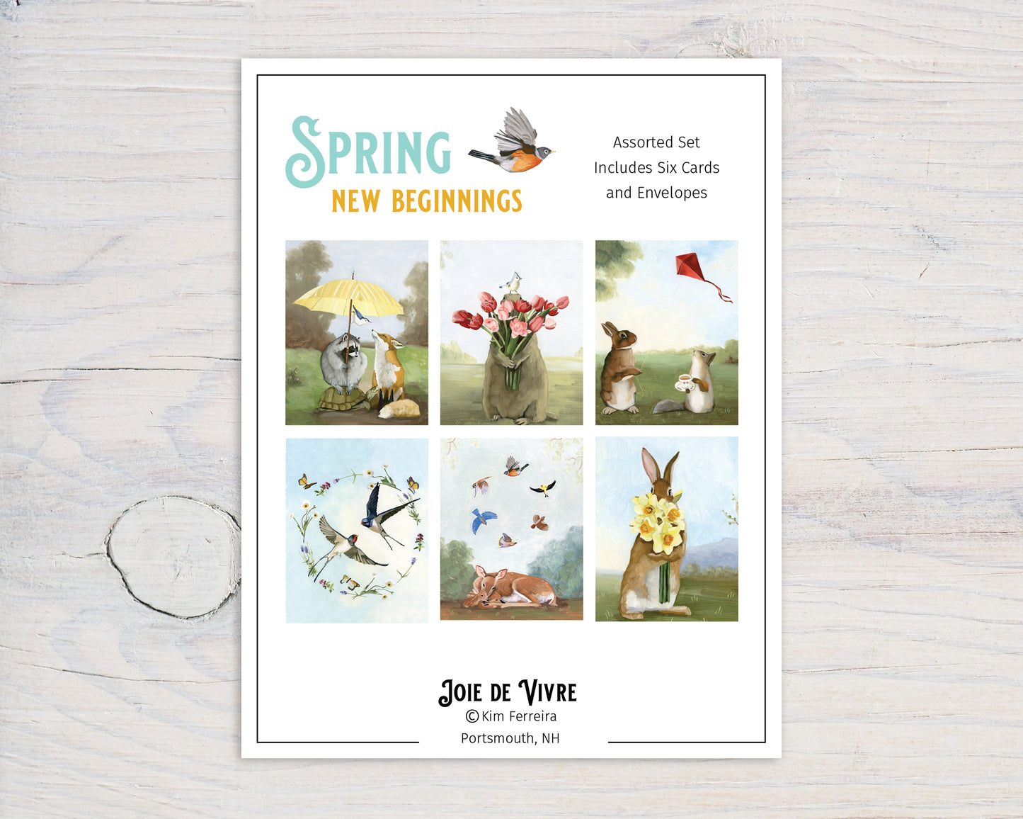 Spring, New Beginnings Box Set (6 Notecards)