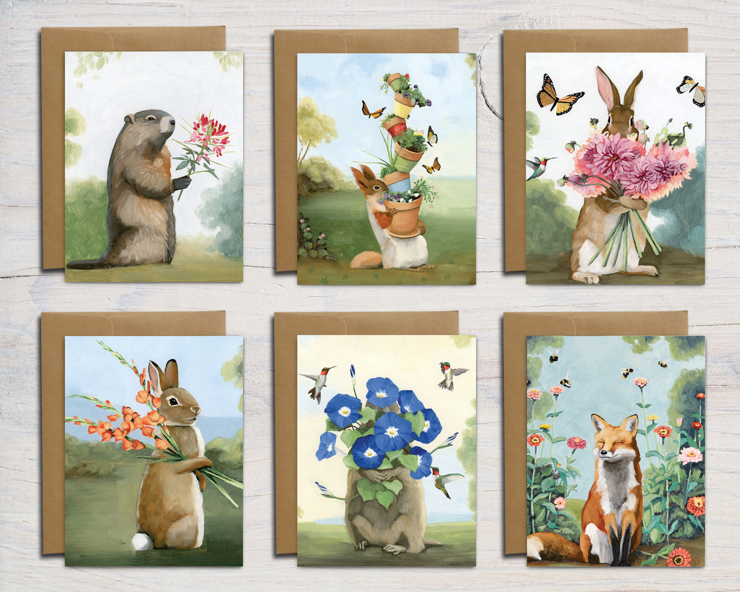 Summer Garden Box Set (6 Notecards)