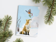 Load image into Gallery viewer, Fox &amp; Mistletoe - Holiday Greeting Card