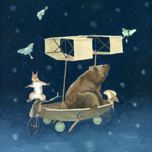 Load image into Gallery viewer, Flying Machine w/ Boat - Art Print