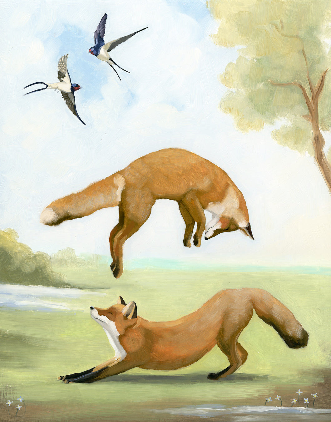 NEW! Fox Frolic - Art Print