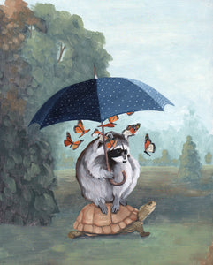 Anthropomorphic Animal Painting by Kim Ferreira