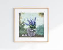 Load image into Gallery viewer, Raccoon w/ Lupine - Art Print